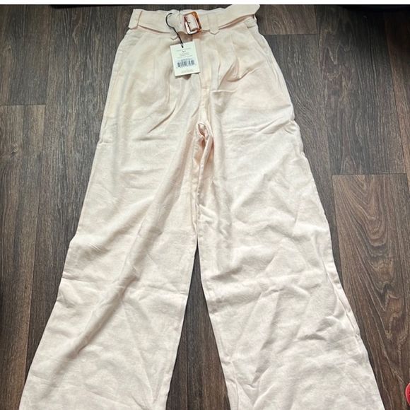 - Spell Every Single Day Linen Pants in Cream S - Picture 6 of 8